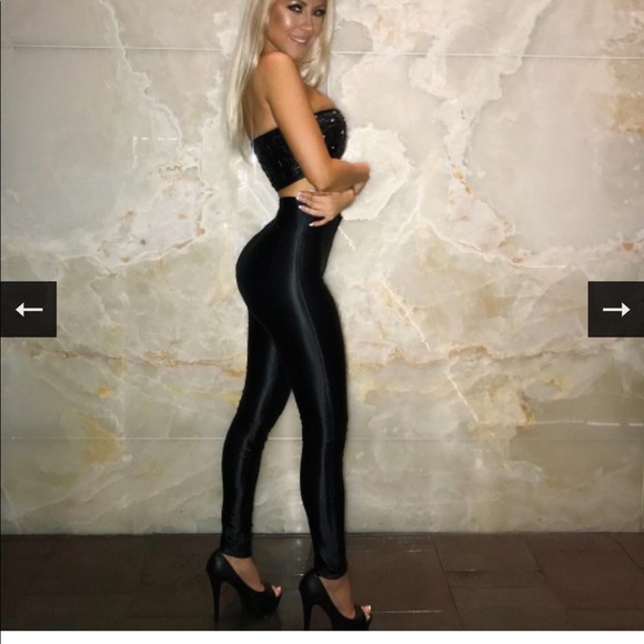 American Apparel Nylon Tricot Shiny Legging XS - Picture 4 of 8